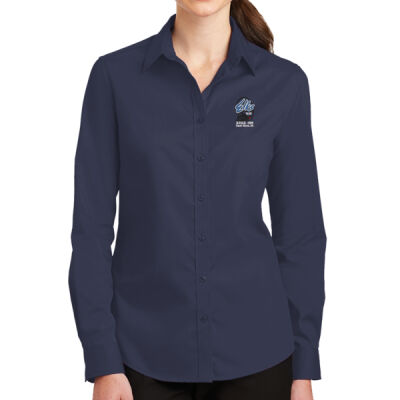 Port Authority® Women's SuperPro™ Twill Shirt Thumbnail