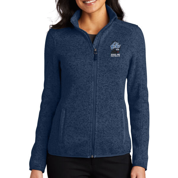 Port Authority® Women's Sweater Fleece Jacket Thumbnail