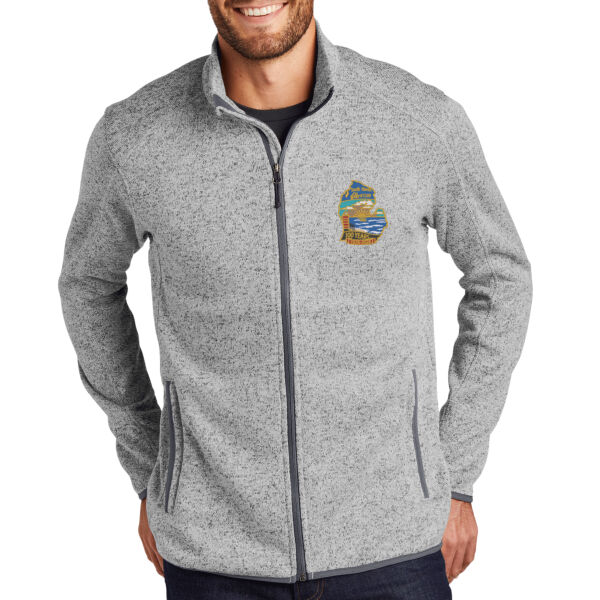 Port Authority® Men's Sweater Fleece Jacket Thumbnail